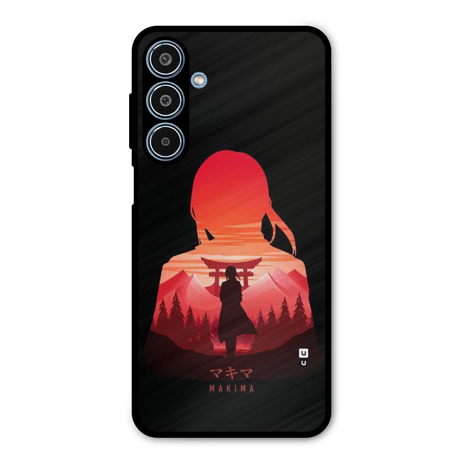 Amazing Makima Metal Back Case for Galaxy M35