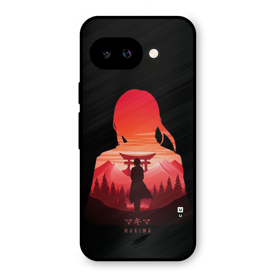 Amazing Makima Metal Back Case for Google Pixel 9a