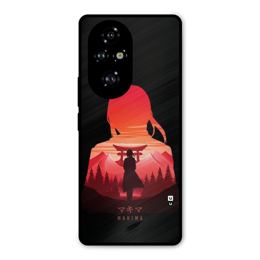 Amazing Makima Metal Back Case for Honor 200 Pro
