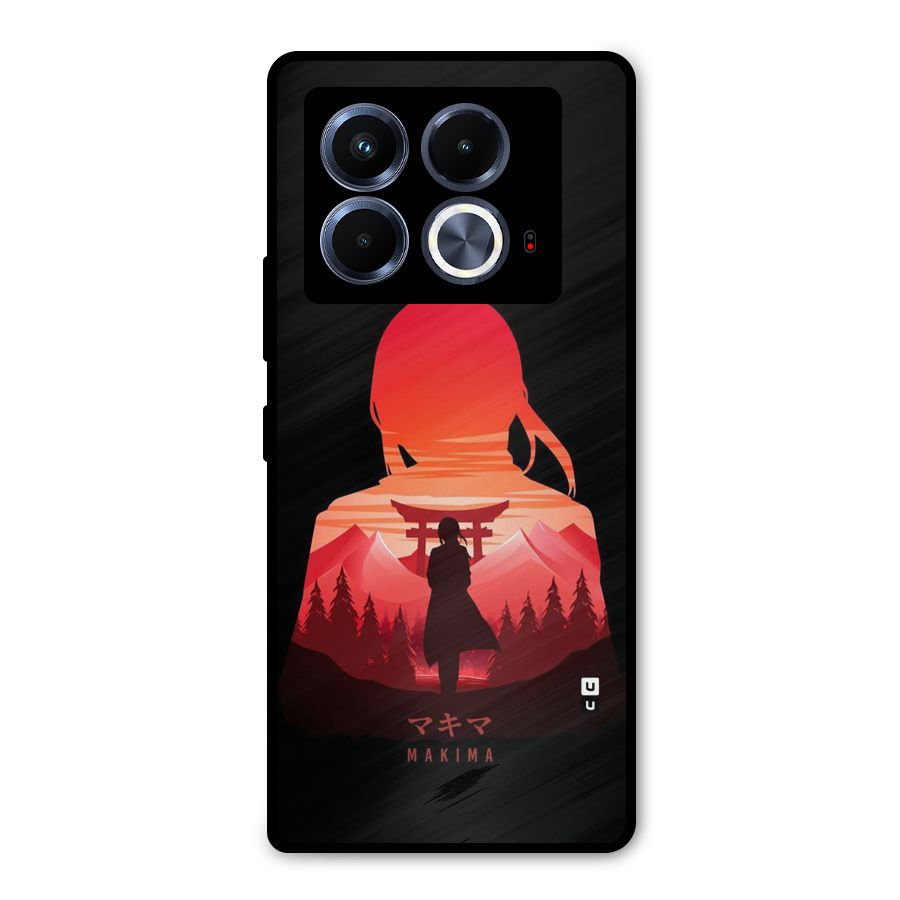 Amazing Makima Metal Back Case for Infinix Note 40 5G