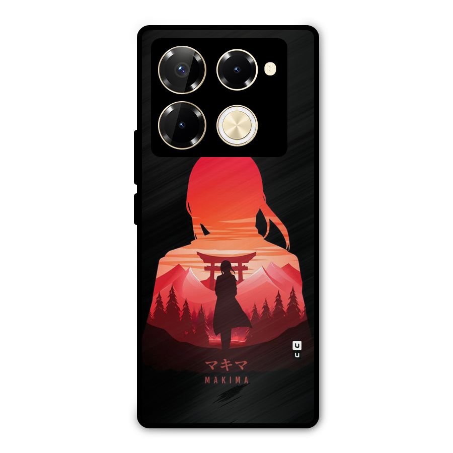 Amazing Makima Metal Back Case for Infinix Note 40 Pro
