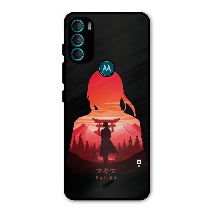 Amazing Makima Metal Back Case for Moto G71 5G