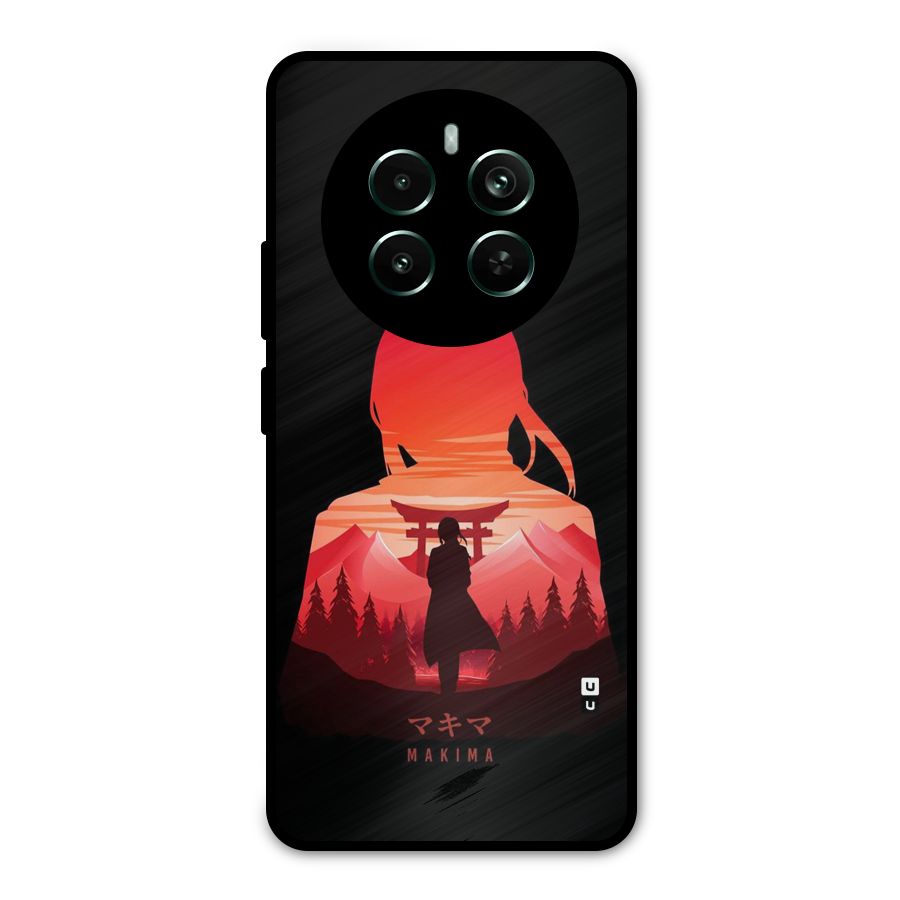 Amazing Makima Metal Back Case for Realme 12 Pro Plus