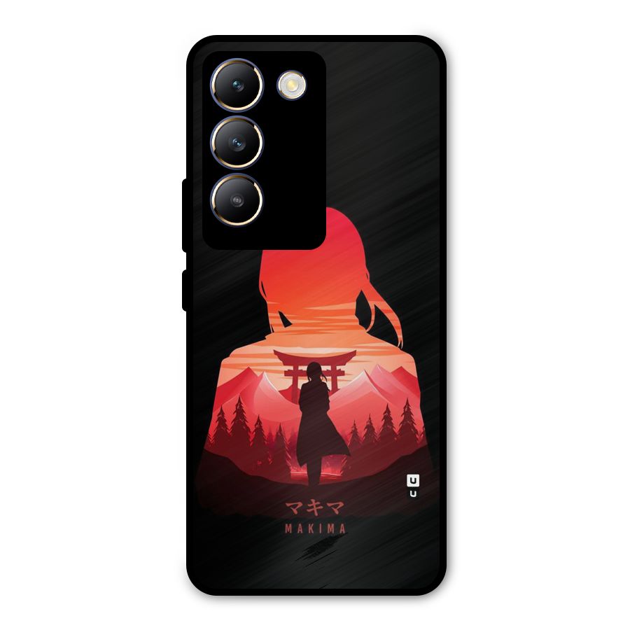 Amazing Makima Metal Back Case for Vivo T3 5G