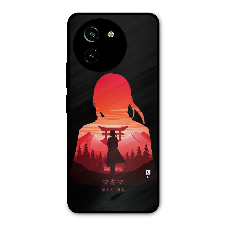 Amazing Makima Metal Back Case for Vivo T3x