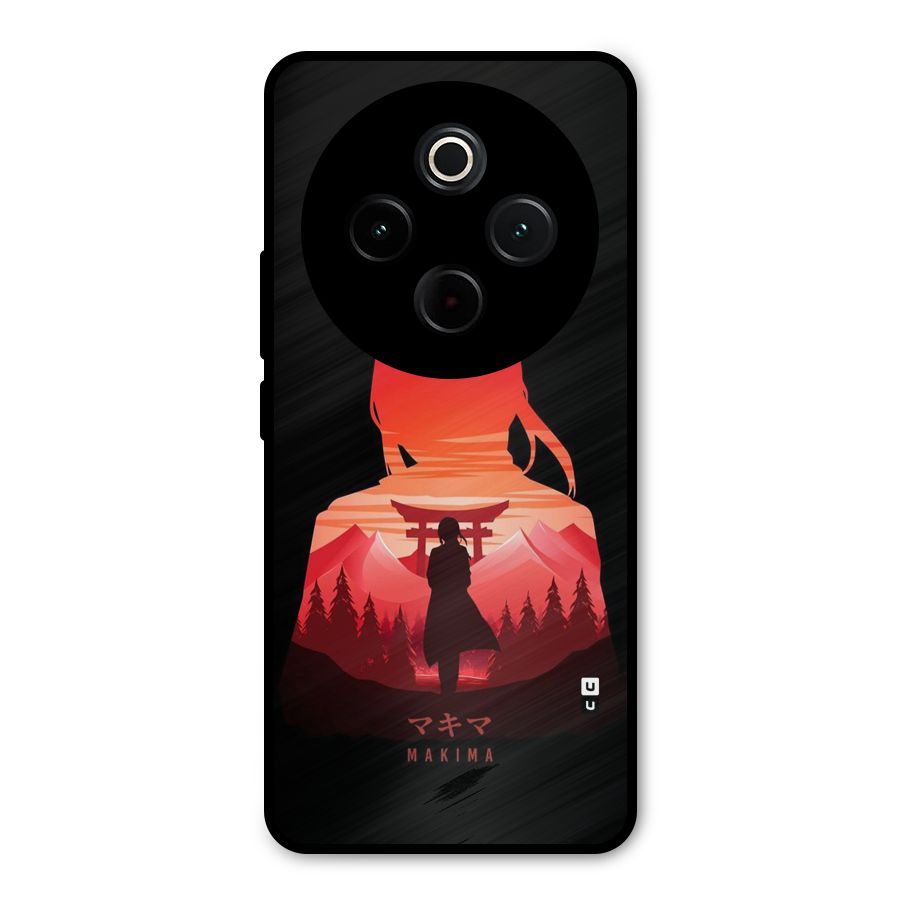 Amazing Makima Metal Back Case for Vivo T4