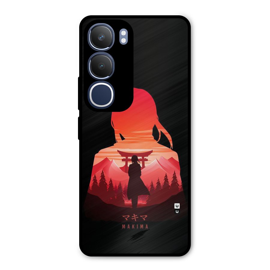 Amazing Makima Metal Back Case for Vivo Y29