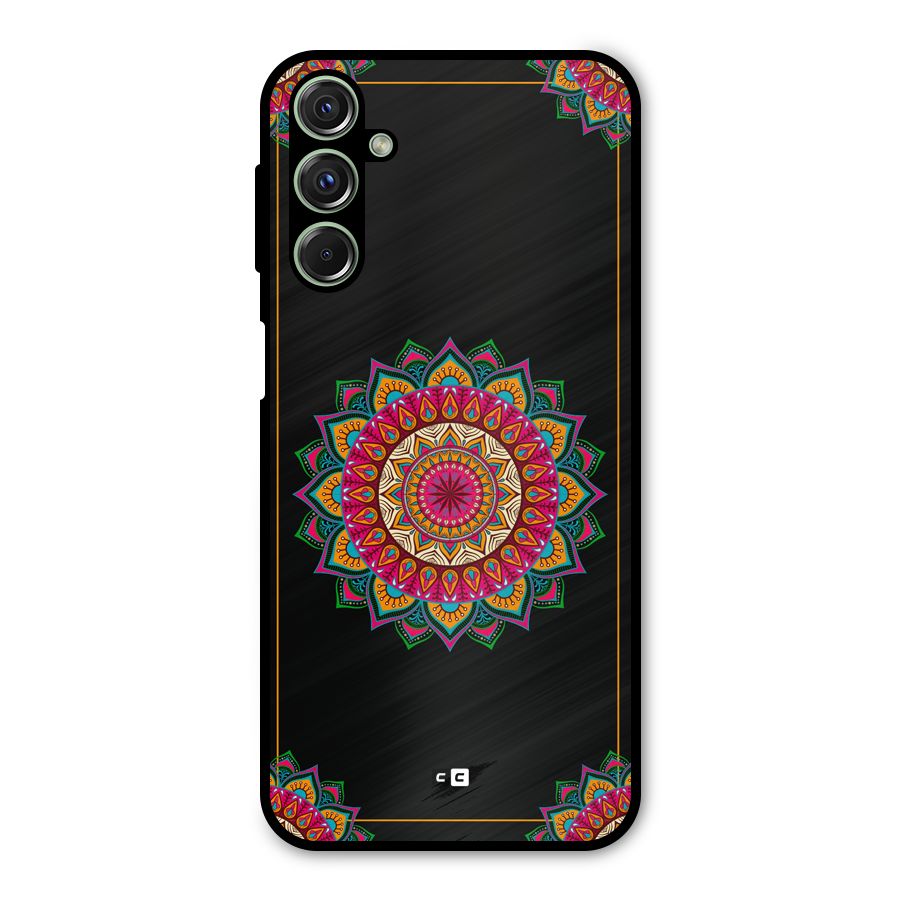 Amazing Mandala Art Metal Back Case for Galaxy F34