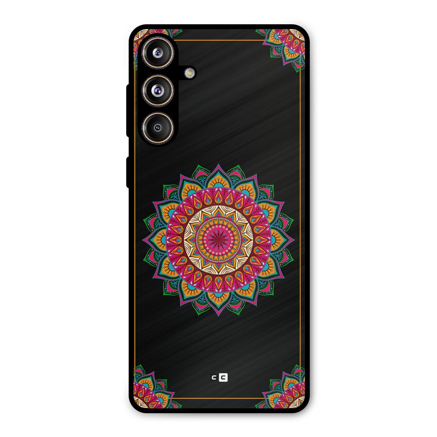 Amazing Mandala Art Metal Back Case for Galaxy F55