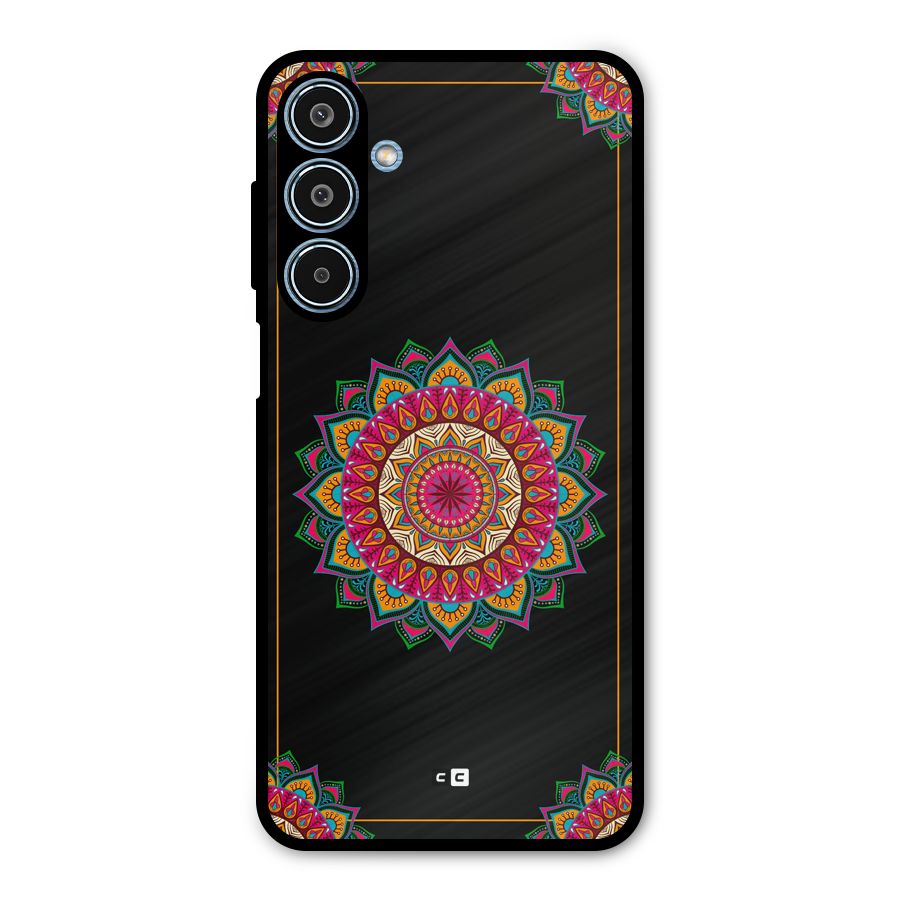 Amazing Mandala Art Metal Back Case for Galaxy M35