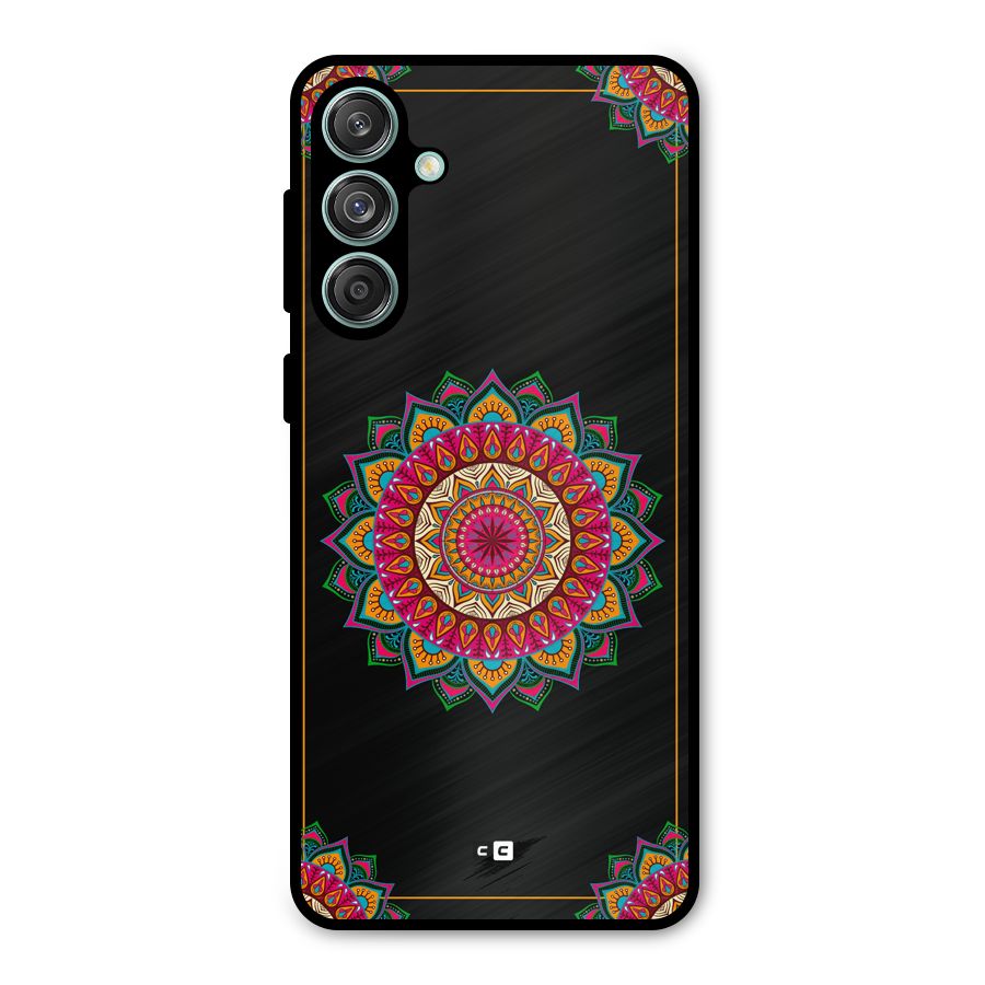 Amazing Mandala Art Metal Back Case for Galaxy M55 5G