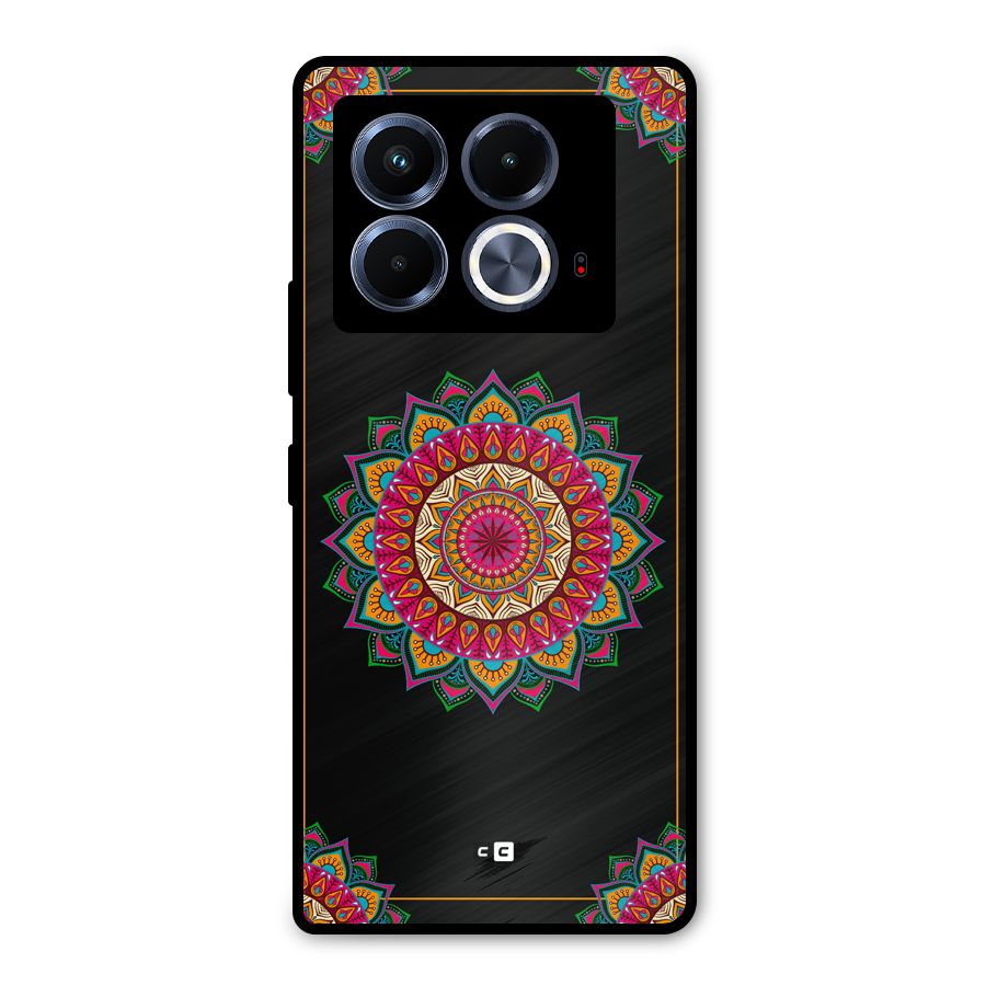 Amazing Mandala Art Metal Back Case for Infinix Note 40 5G