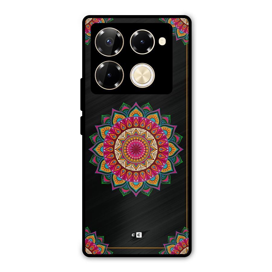Amazing Mandala Art Metal Back Case for Infinix Note 40 Pro Plus
