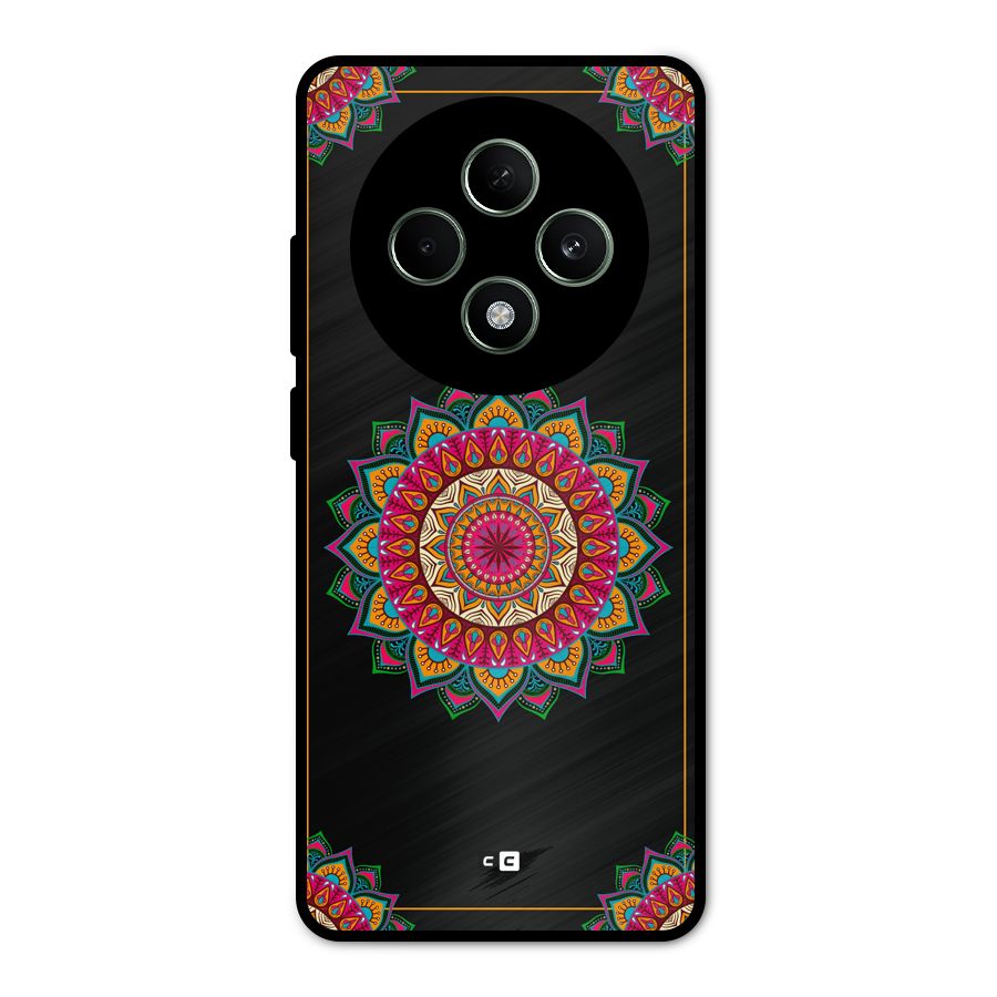 Amazing Mandala Art Metal Back Case for Oppo F27