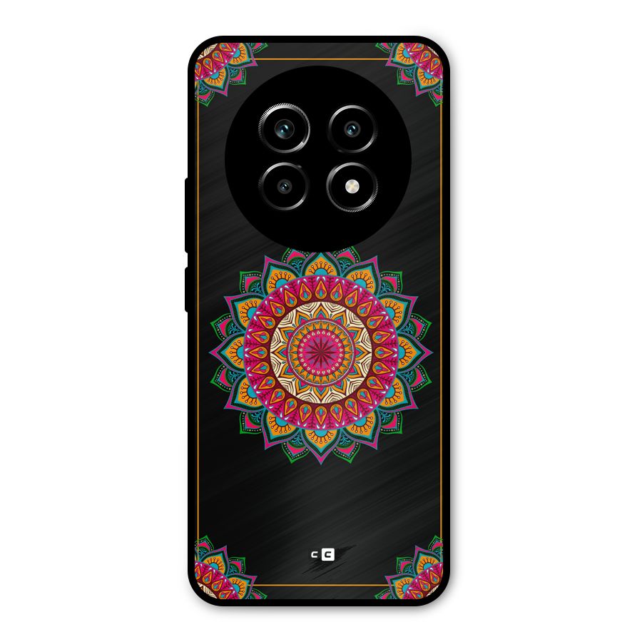 Amazing Mandala Art Metal Back Case for Realme 13 Pro