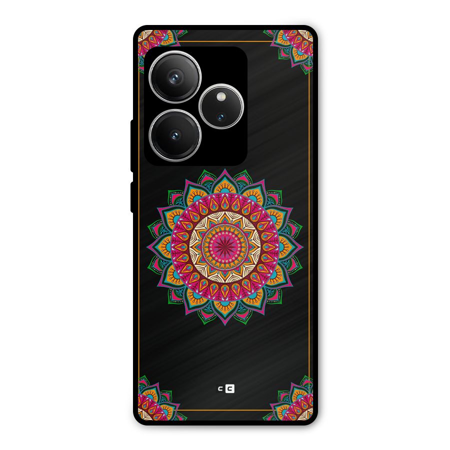Amazing Mandala Art Metal Back Case for Realme GT 6