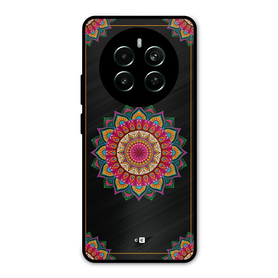 Amazing Mandala Art Metal Back Case for Realme Narzo 70 Pro