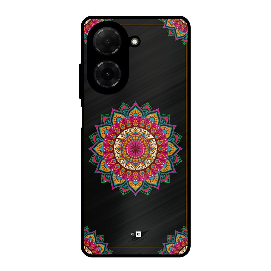 Amazing Mandala Art Metal Back Case for Redmi A5 4G