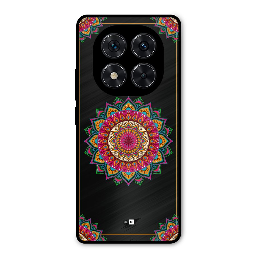 Amazing Mandala Art Metal Back Case for Redmi Note 14 Pro 5G
