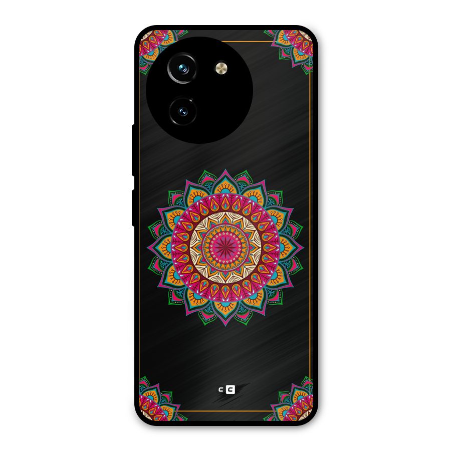 Amazing Mandala Art Metal Back Case for Vivo T3x