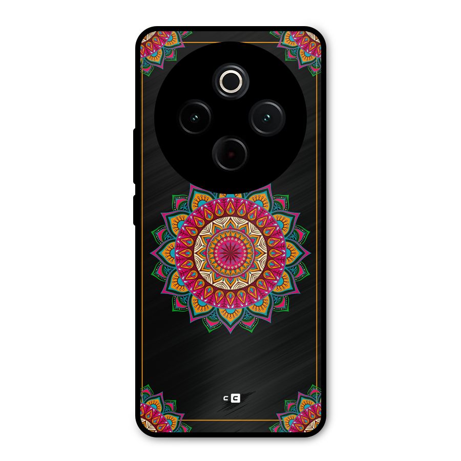 Amazing Mandala Art Metal Back Case for Vivo T4