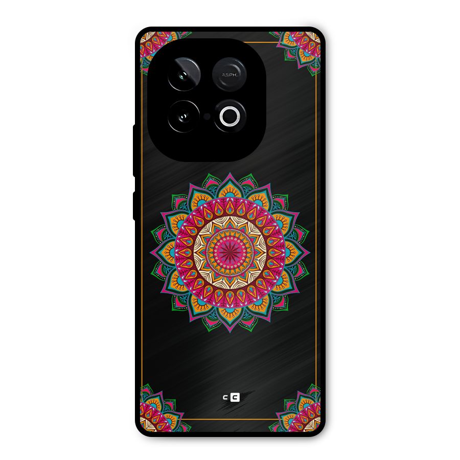 Amazing Mandala Art Metal Back Case for iQOO Neo 10