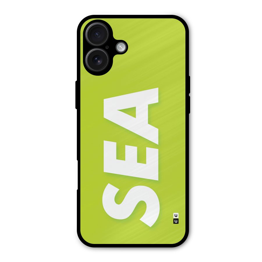 Amazing Sea Metal Back Case for iPhone 16 Plus