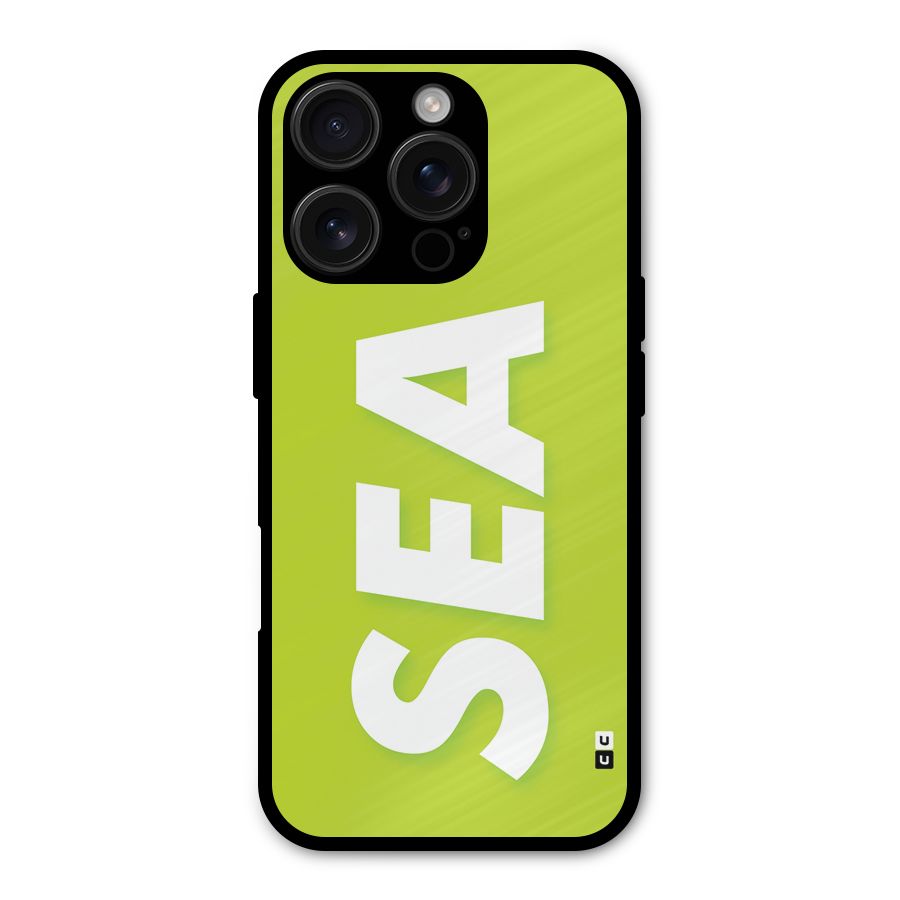 Amazing Sea Metal Back Case for iPhone 16 Pro