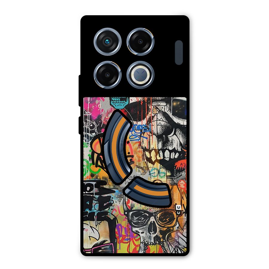 Amazing Street Art Metal Back Case for Infinix GT 20 Pro