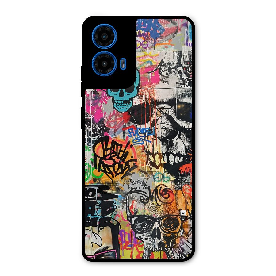 Amazing Street Art Metal Back Case for Moto G45