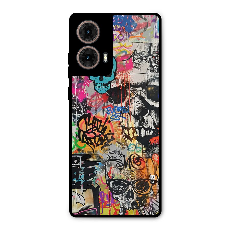 Amazing Street Art Metal Back Case for Moto G85