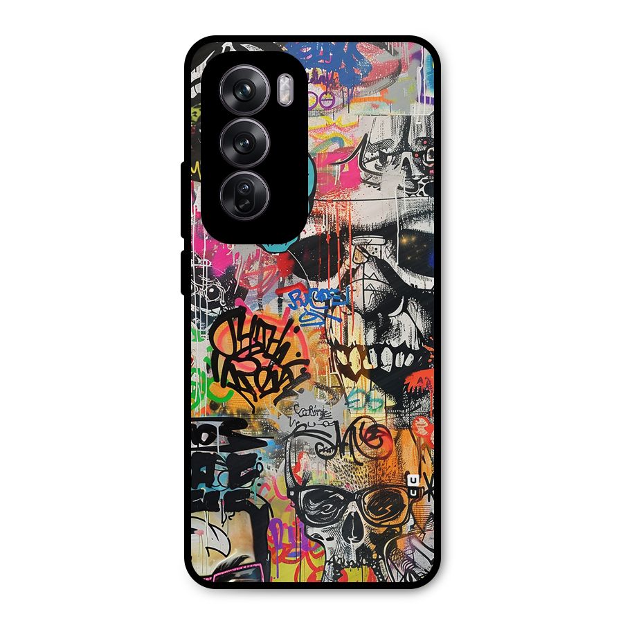 Amazing Street Art Metal Back Case for Oppo Reno12 Pro