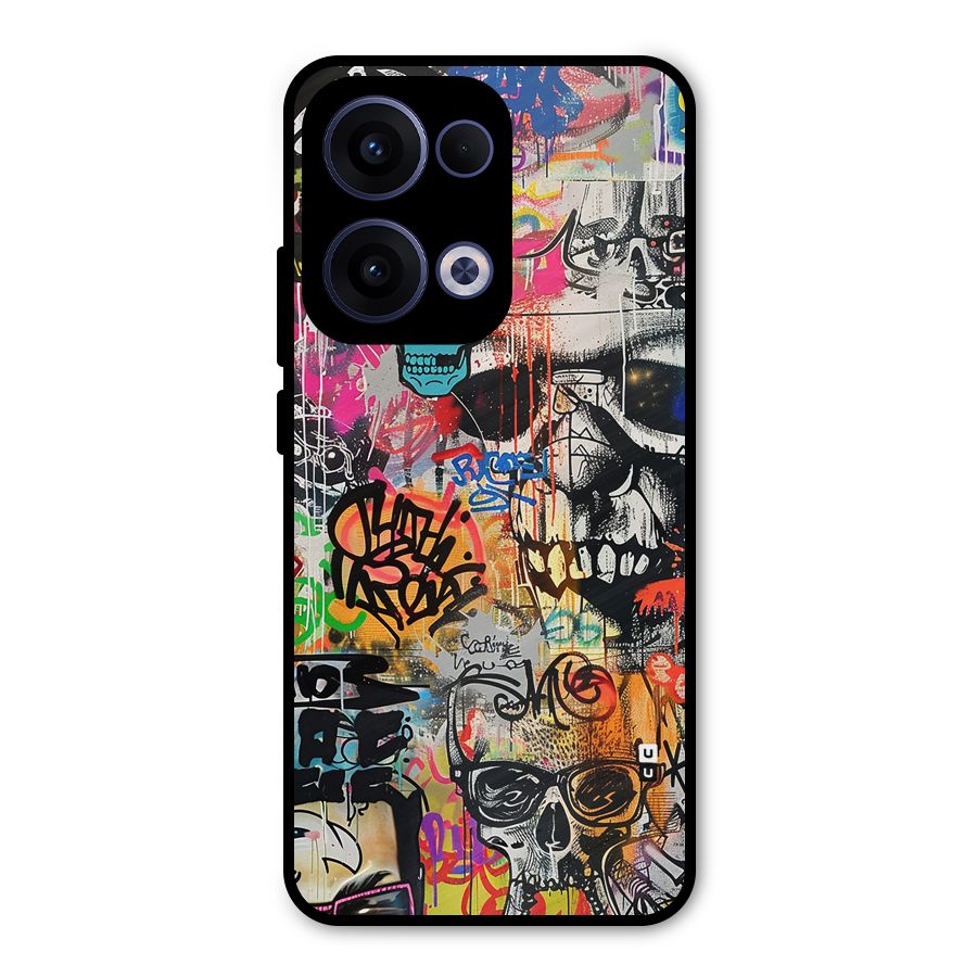 Amazing Street Art Metal Back Case for Oppo Reno13