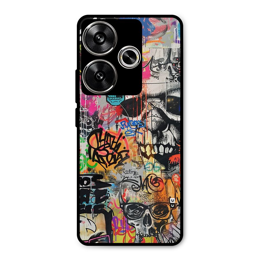Amazing Street Art Metal Back Case for Poco F6