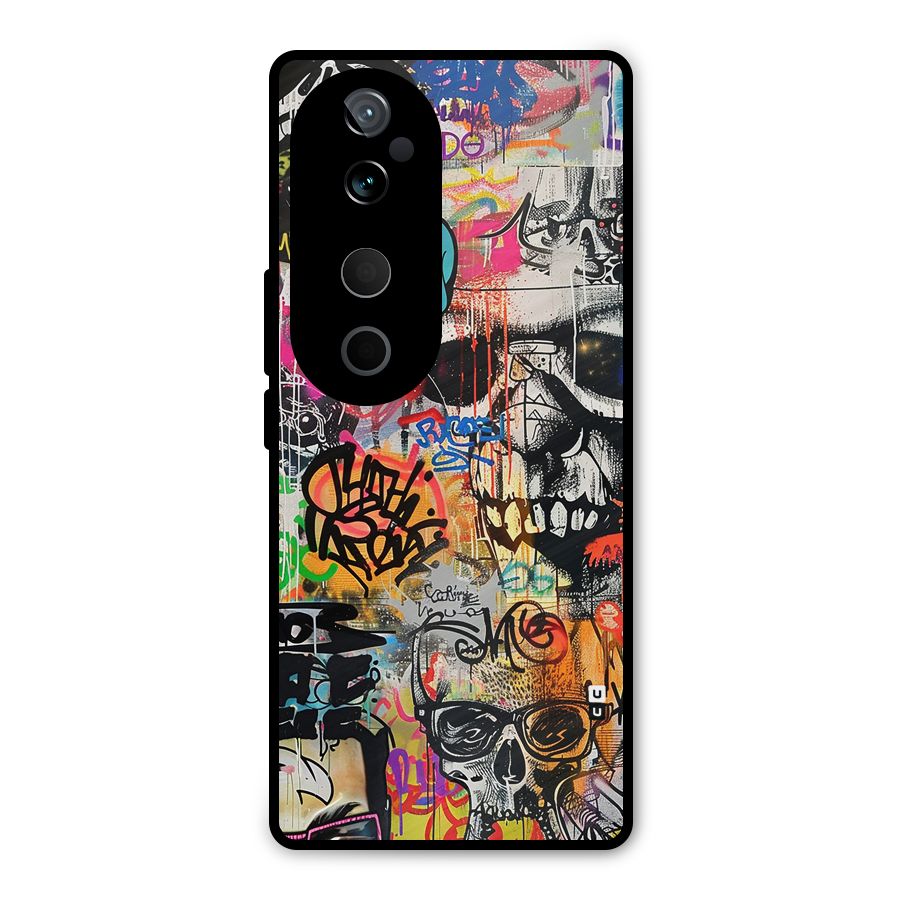 Amazing Street Art Metal Back Case for Vivo T3 Ultra