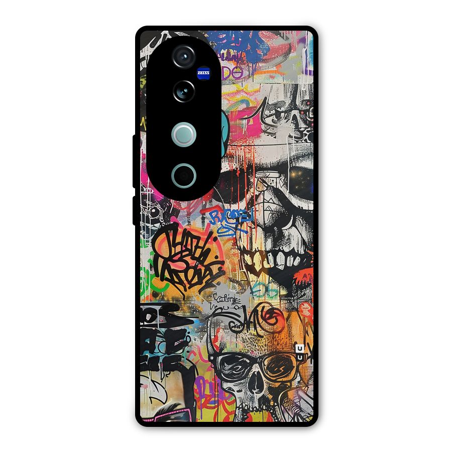Amazing Street Art Metal Back Case for Vivo V40
