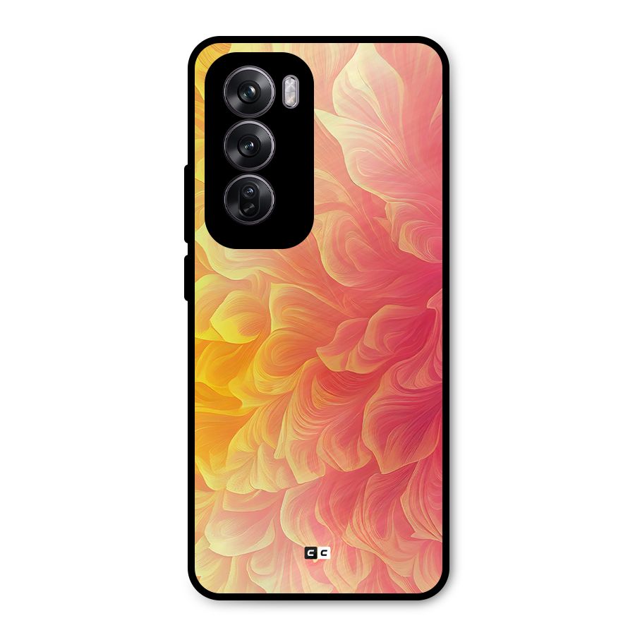 Amazing Vibrant Pattern Metal Back Case for Oppo Reno12 Pro