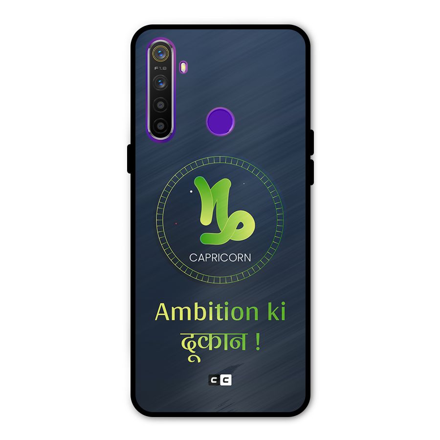 Ambitious Capricorn Glass Back Case for Realme 5s