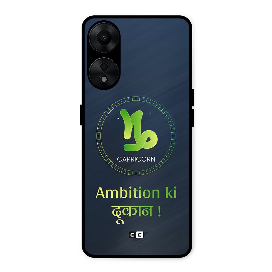 Ambitious Capricorn Metal Back Case for Oppo A78 5G