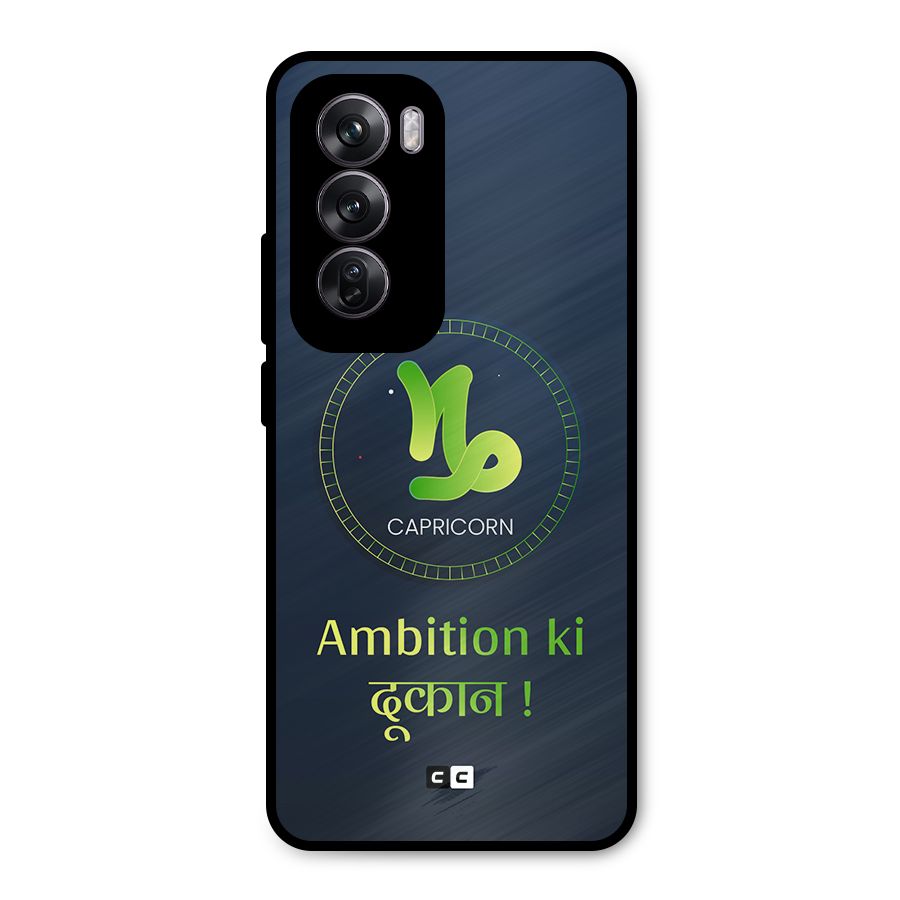 Ambitious Capricorn Metal Back Case for Oppo Reno12 Pro