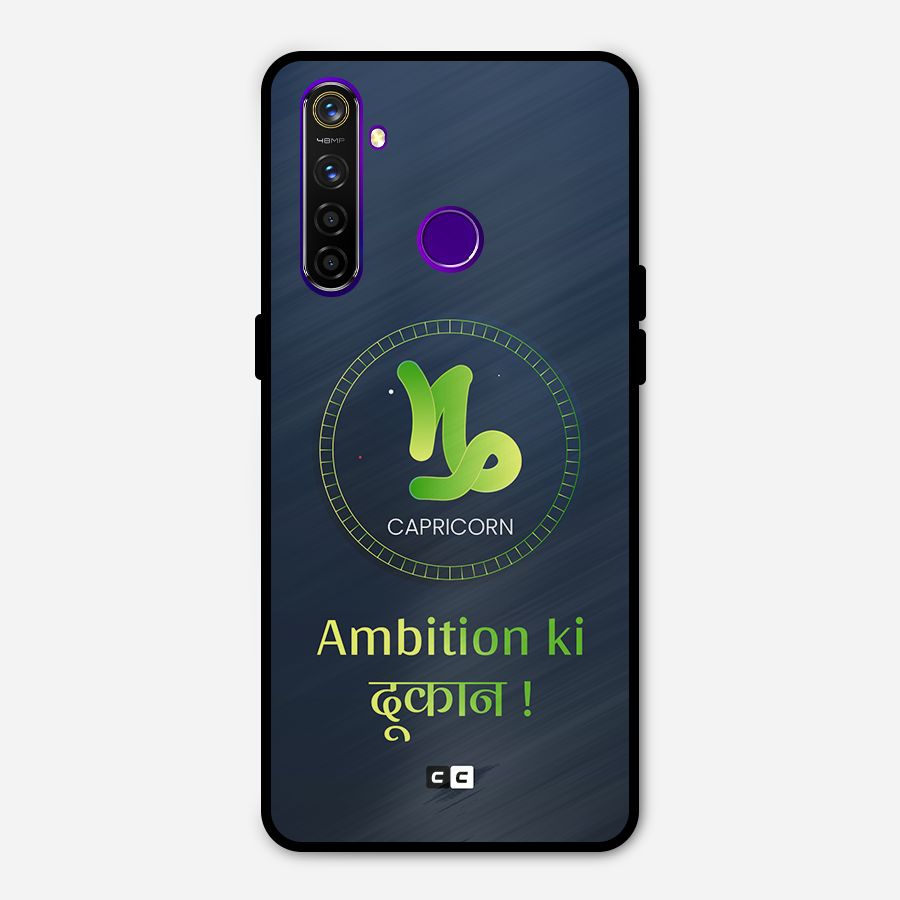 Ambitious Capricorn Metal Back Case for Realme 5 Pro