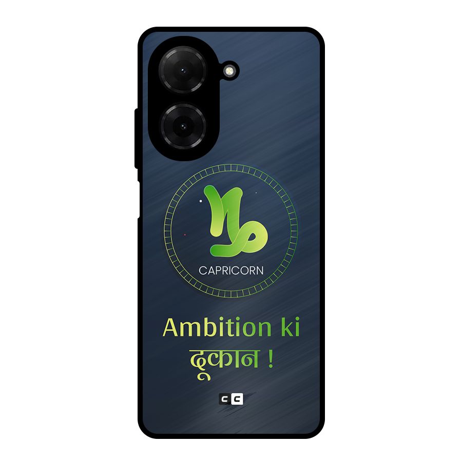 Ambitious Capricorn Metal Back Case for Redmi A5 4G