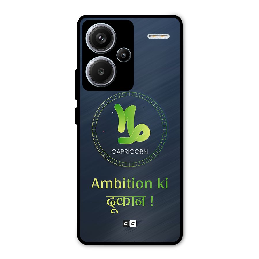 Ambitious Capricorn Metal Back Case for Redmi Note 13 Pro Plus
