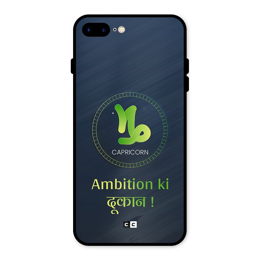Ambitious Capricorn Metal Back Case for iPhone 8 Plus