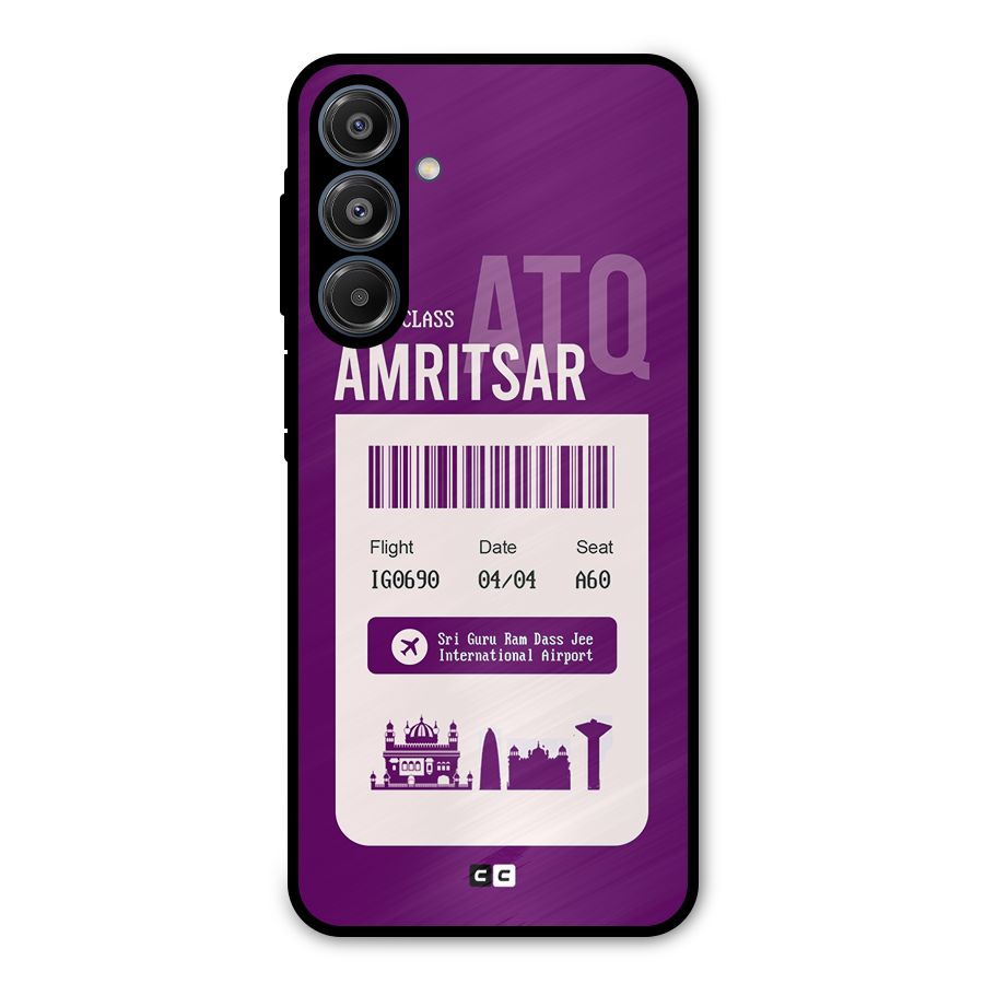 Amritsar Boarding Pass Metal Back Case for Galaxy A16 5G