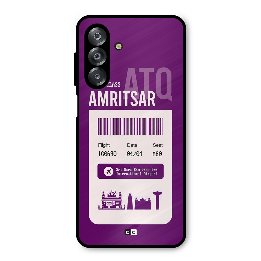 Amritsar Boarding Pass Metal Back Case for Galaxy A26