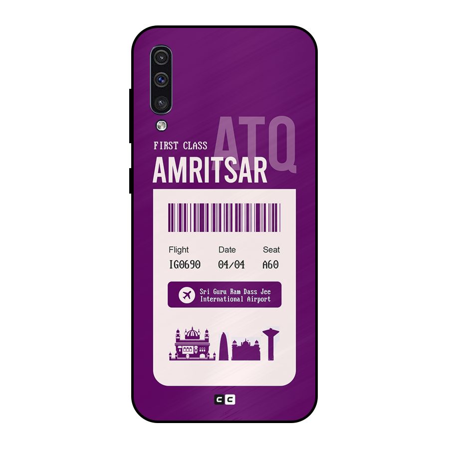 Amritsar Boarding Pass Metal Back Case for Galaxy A50
