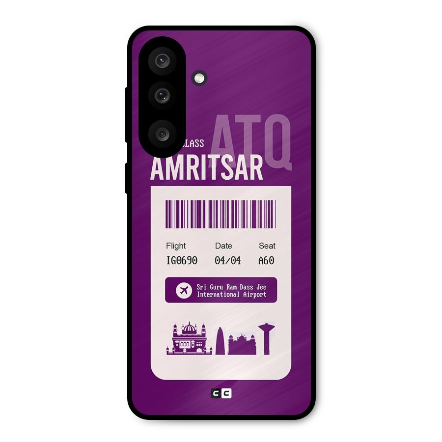 Amritsar Boarding Pass Metal Back Case for Galaxy M56