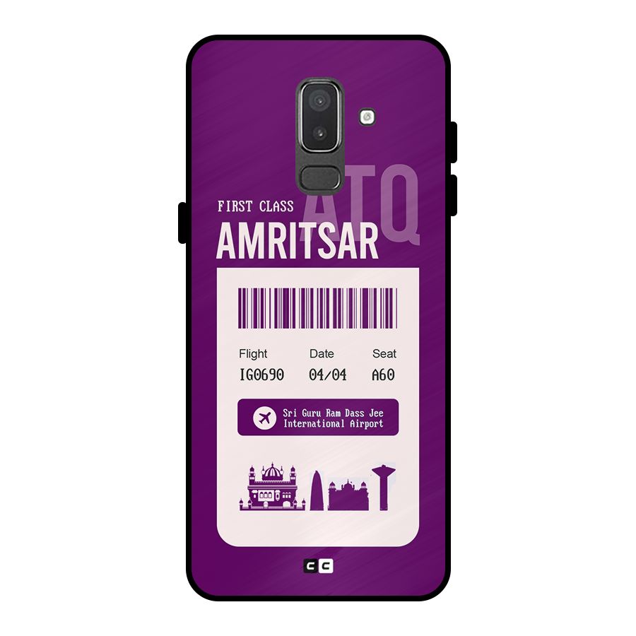 Amritsar Boarding Pass Metal Back Case for Galaxy On8 (2018)