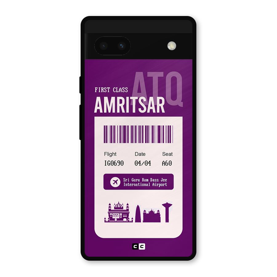Amritsar Boarding Pass Metal Back Case for Google Pixel 6a